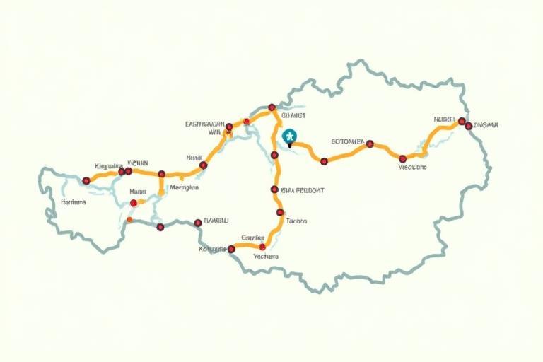 Map highlighting Austria's major motorways