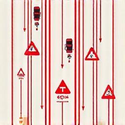 Emergency corridor formation graphic