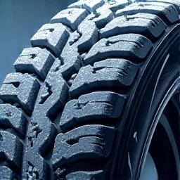 Winter tyre with snowflake symbol